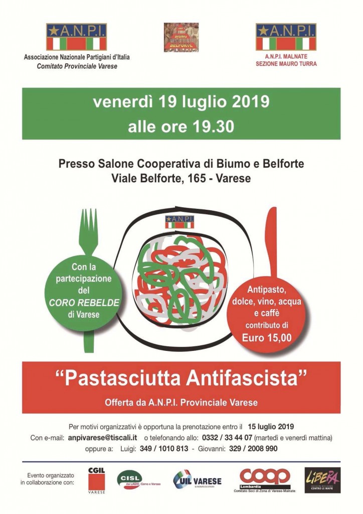 new locandina pastasciutta 2019